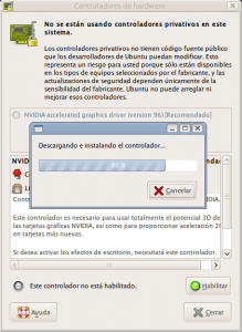 Paso 2 : Habilitar controlador de NVIDIA 
